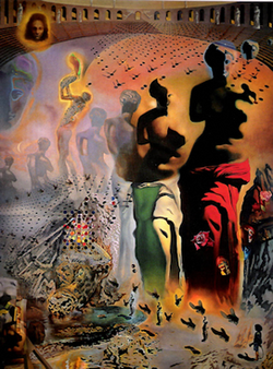 The Hallucinogenic Toreador (1968–1970); oil on canvas, 398.8 cm × 299.7 cm, Salvador Dalí Museum