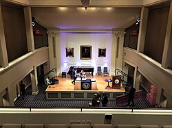 Franklin Hall at the American Philosophical Hall, named for Benjamin Franklin, the organization's founder
