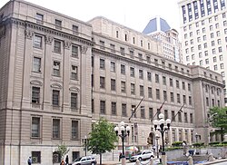 Courthouse East in Baltimore is a historic combined post office and federal courthouse in Battle Monument Square.