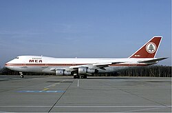 A Boeing 747-200 in 1984