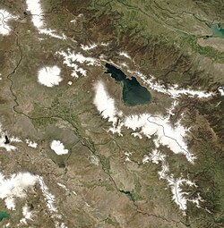 Satellite image of the territory of Armenia (2003)