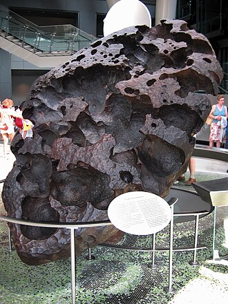 Willamette Meteorite, the thirteenth largest in the world, is an iron–nickel meteorite found in the USA.