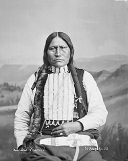 Chief Black Coal, among the most influential Arapaho chiefs of his time. Chief Black Coal was able to largely keep the Arapaho at peace with the United States and out of the Great Sioux war of 1876.