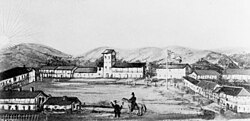 View of Sonoma Plaza, c. 1874