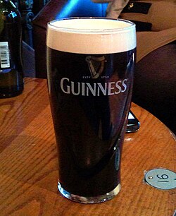 An example of the Guinness pint glass released in 2010