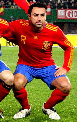 Xavi at the 2010 FIFA World Cup