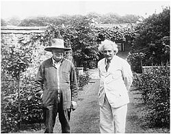 Winston Churchill and Einstein at Chartwell House, 31 May 1933