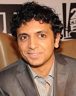 Shyamalan in a 2008 press conference for the film