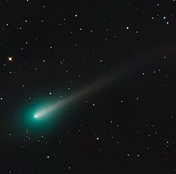 Comet ISON (C/2012 S1) as seen on October 8, 2013 with the Schulman Telescope (recorded with STX-16803 CCD camera)