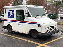 A Grumman LLV in Edison, New Jersey. LLVs were manufactured from 1987 to 1994, and many remain in service.