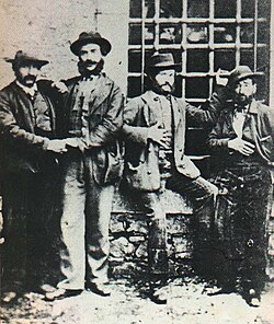 Some Lucanian brigands: Caruso, Cafo, Lamacchia and Tinna