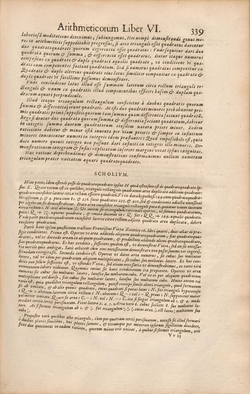 Fermat's infinite descent for Fermat's Last Theorem case n=4 in the 1670 edition of the Arithmetica of Diophantus (pp. 338–339).