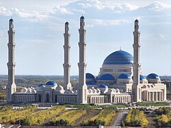 Astana Grand Mosque, the largest mosque in Central Asia.