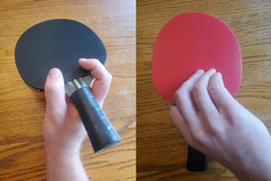 An example of a Chinese Penhold grip