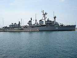 Velos as a museum in the Gulf of Faliro in Athens, 20 May 2006