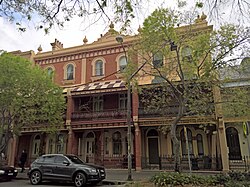 Horbury Terrace, a terrace housing in Sydney, c. 1836