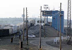 Hump and control tower at Selkirk Yard