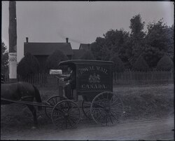 A Royal Mail Canada rural mail cart, October 1908