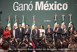 Celebration of the electoral victory of Enrique Peña Nieto as president of the republic.