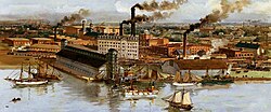 The Gooderham and Worts buildings, 1896