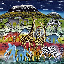 Tingatinga is one of the most widely represented forms of paintings in Tanzania, Kenya and neighbouring countries.
