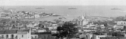 European warships off Mytilene during the 1905 incident.